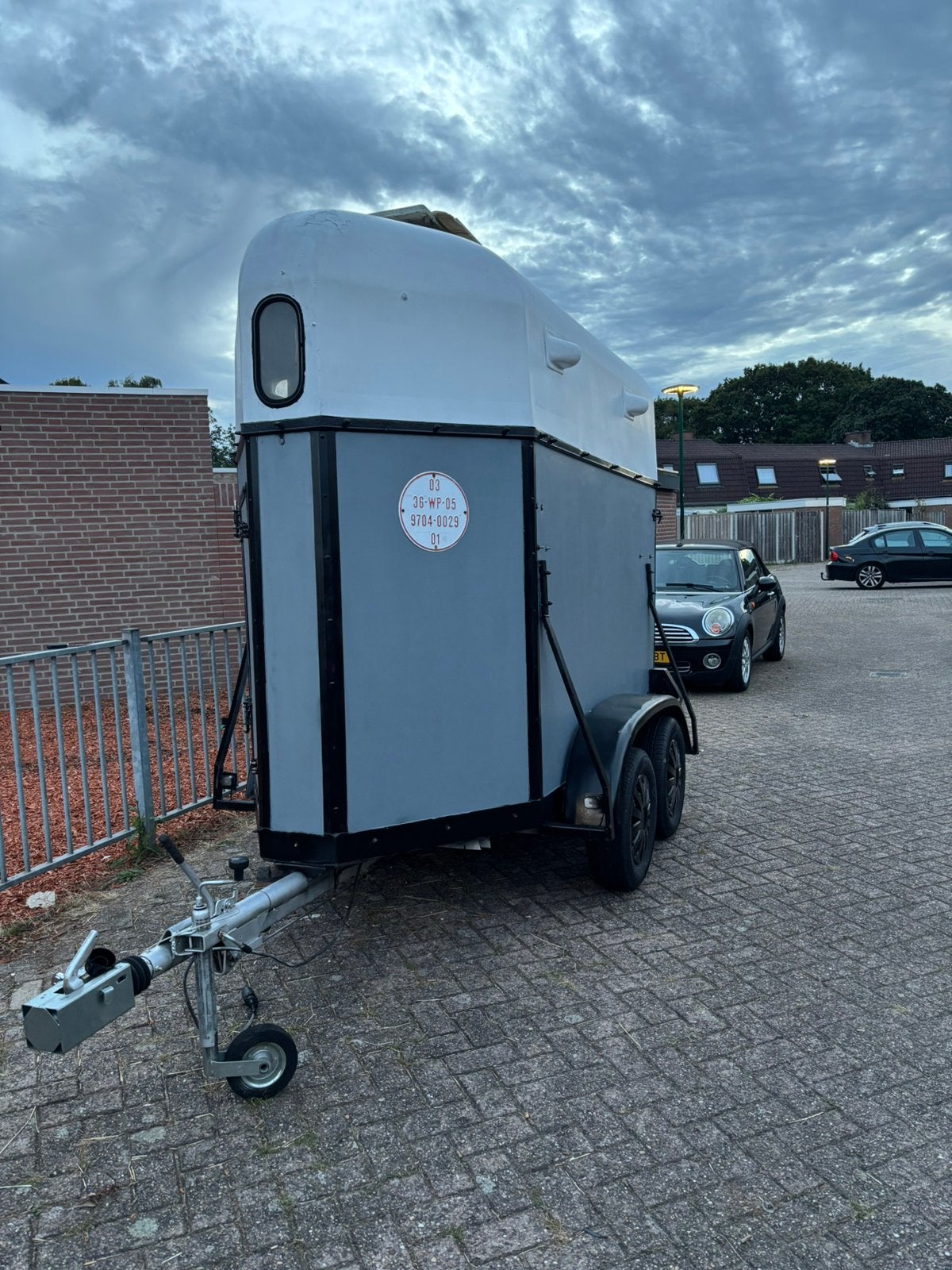 1,5 paardstrailer, Ophalen