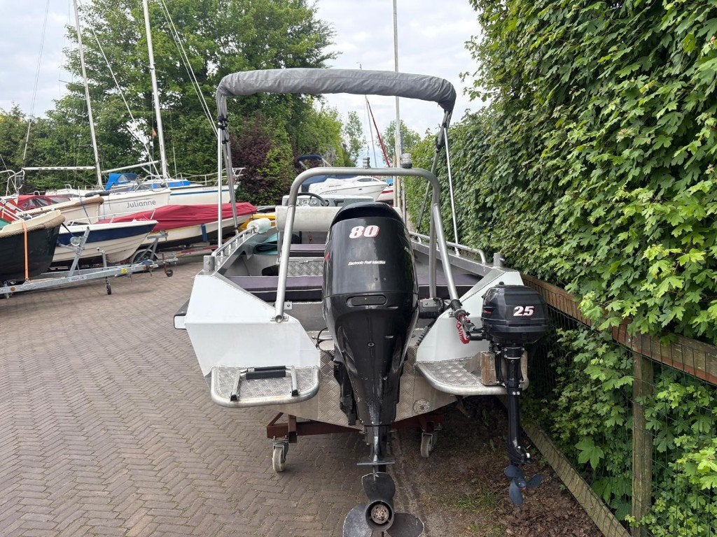 van Vossen Twister 550 met Suzuki 80 pk, Watersport en Boten, Gebruikt, Buitenboordmotor, Aluminium, 2.00 meter