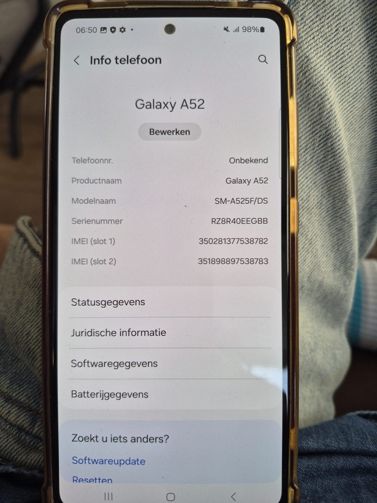 Samsung A52 mobiel  128 gb, Telecommunicatie, Mobiele telefoons | Samsung, Ophalen, Gebruikt, Zwart, Zonder abonnement