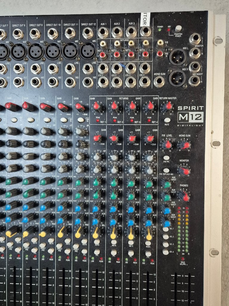 soundcraft M12, Ophalen, Gebruikt, 10 tot 20 kanalen, Microfooningang