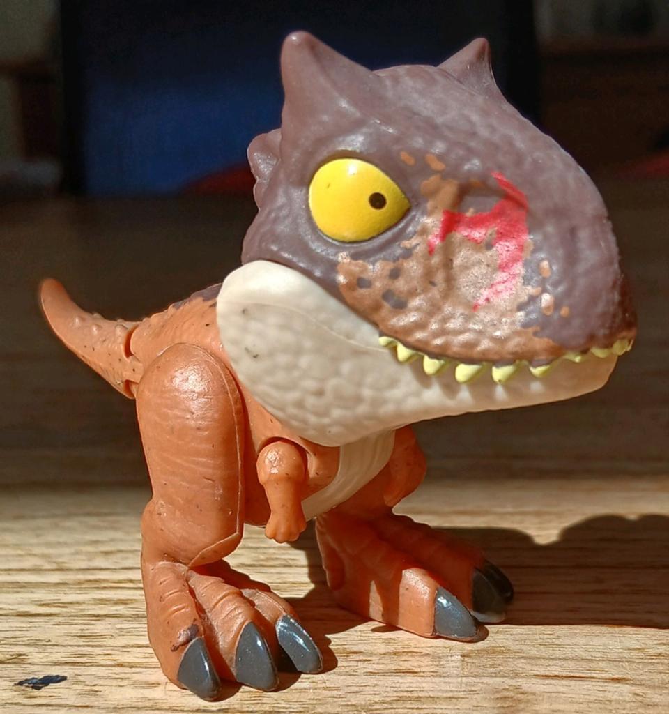 Mattel Jurassic World Snap Squad Carnotaurus Toro dino park, Ophalen of Verzenden, Zo goed als nieuw