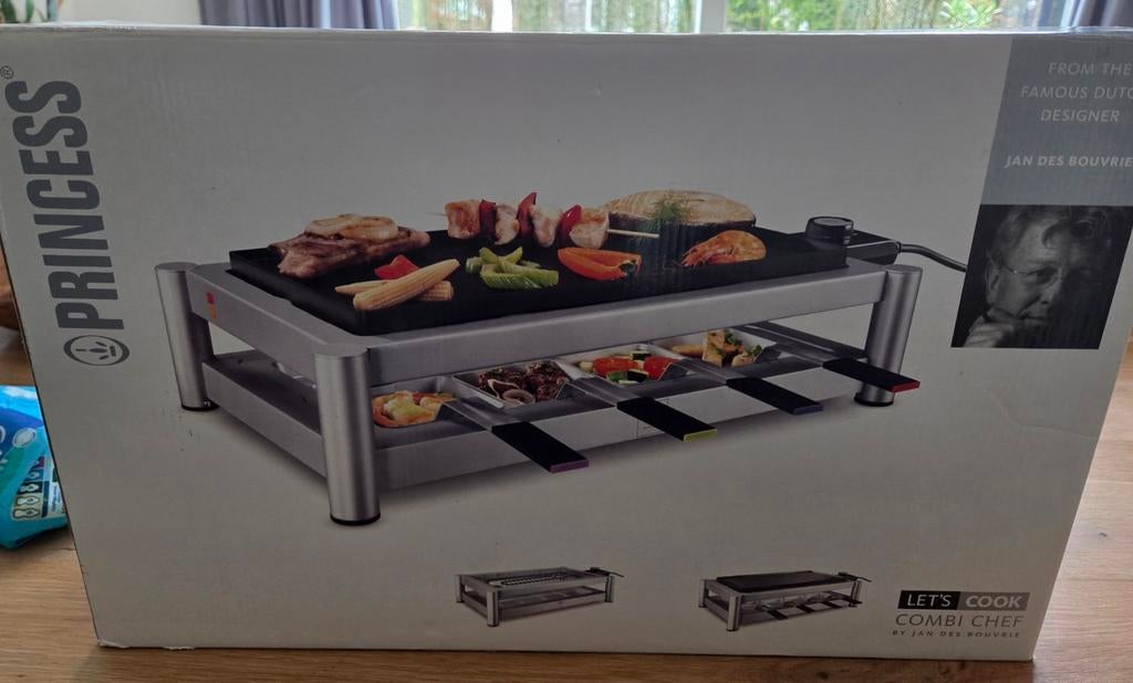 7 euro ophalen  Gourmetstel Jan de Bouvrie - Combi Chef, Witgoed en Apparatuur, Gourmetstellen, Ophalen of Verzenden, Nieuw, 4 t/m 7 personen