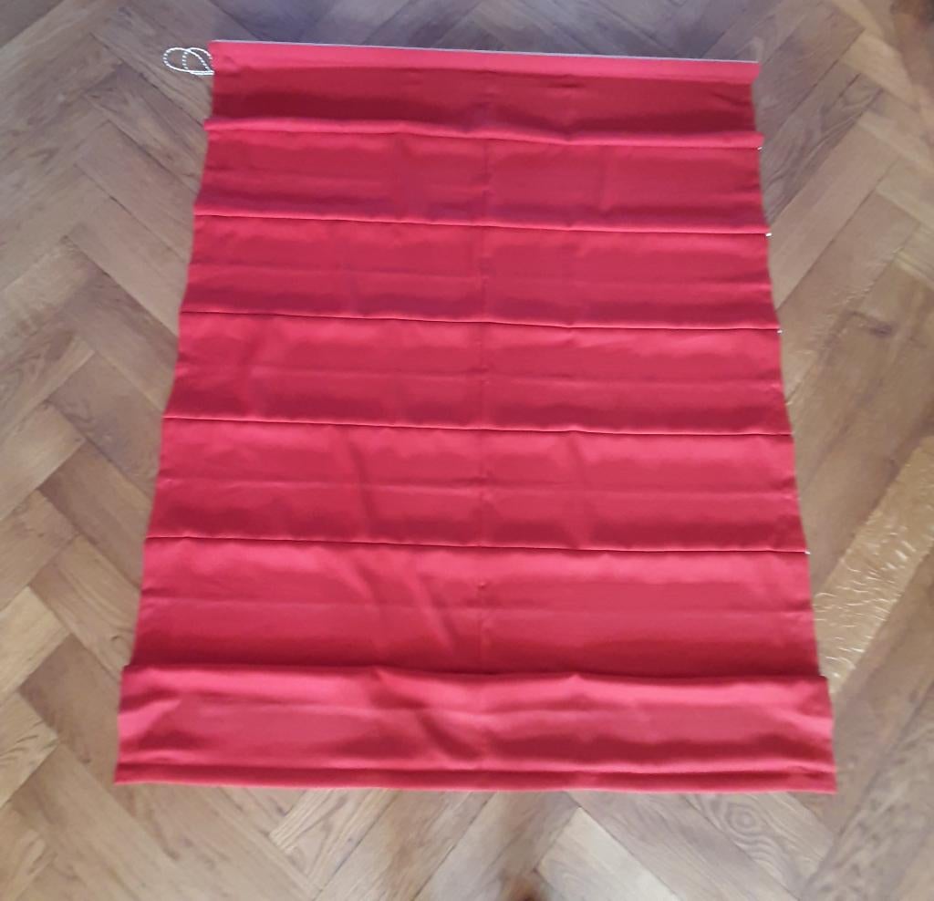 Vouwgordijn, Ophalen, Zo goed als nieuw, Rood