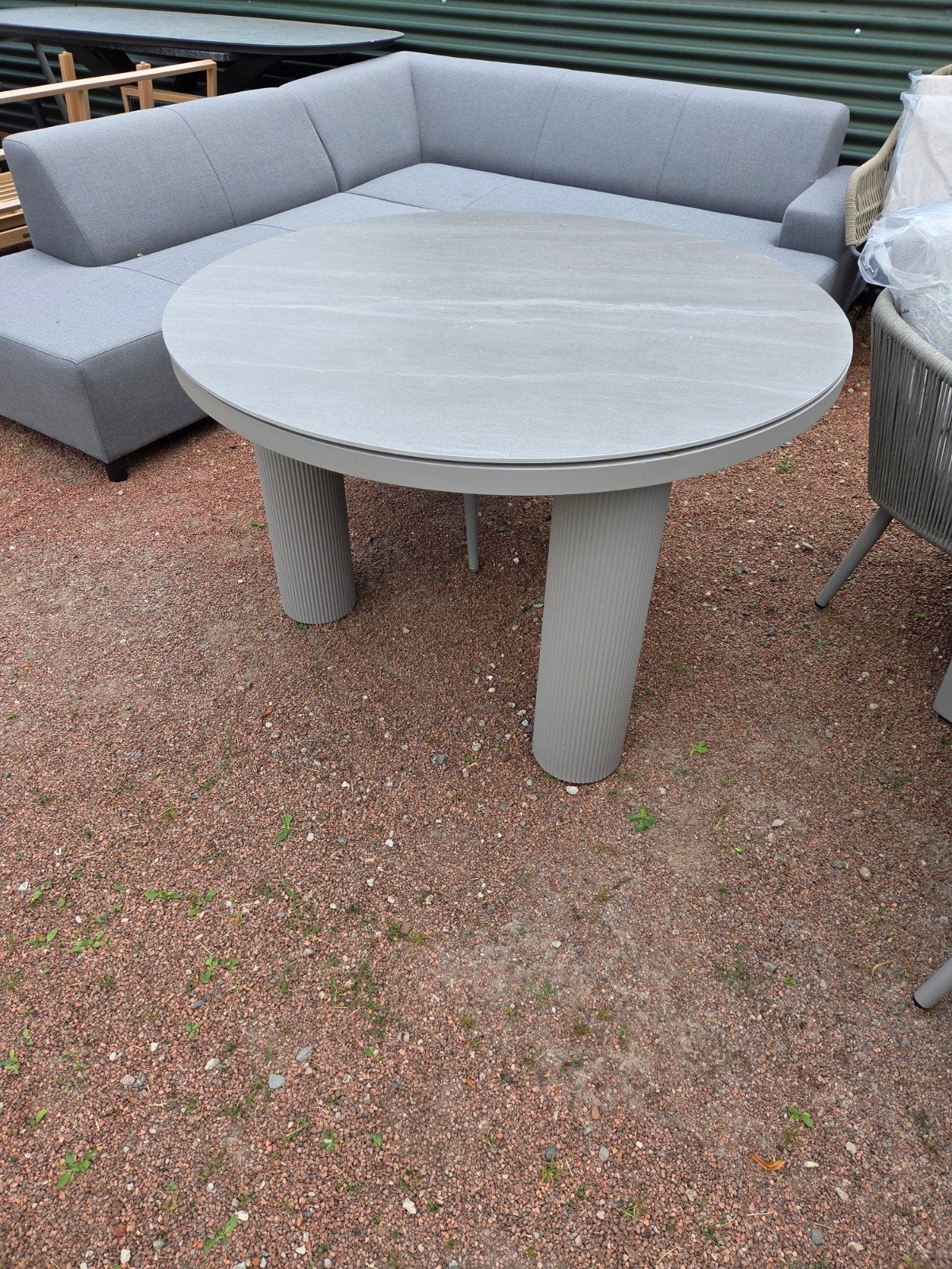 Garden impressions tuintafel 120cm rond Met keramiek blad, Ophalen, Nieuw