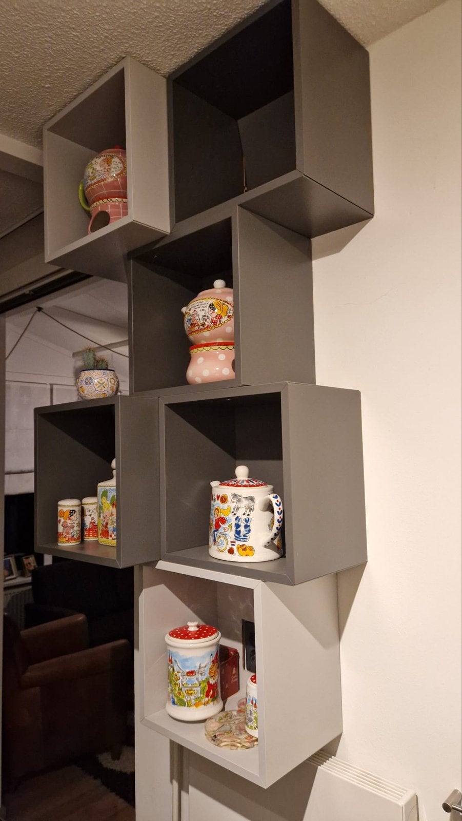 IKEA Eket kasten (6 stuks) - grijs en lichtgrijs, Ophalen, Gebruikt