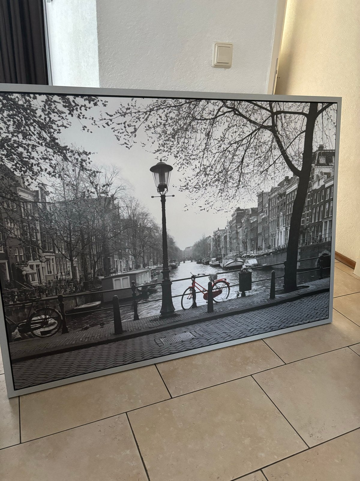 Zwart-wit posters 2 stuks. 1.00 x 1.40 Amsterdam en Parijs, Huis en Inrichting, Woonaccessoires | Schilderijen, Tekeningen en Foto's