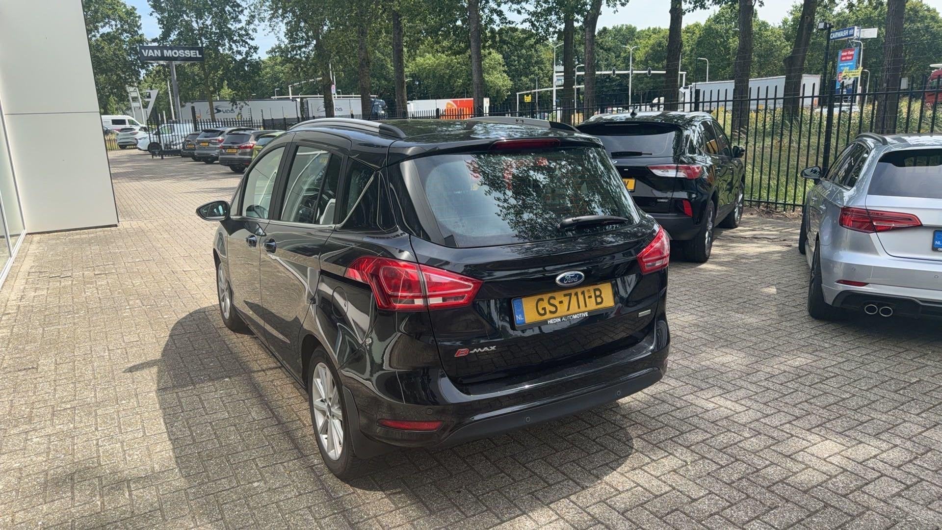 Ford B-Max 1.0 EcoBoost Titanium, Auto's, Voorwielaandrijving, Gebruikt, 750 kg, Zwart