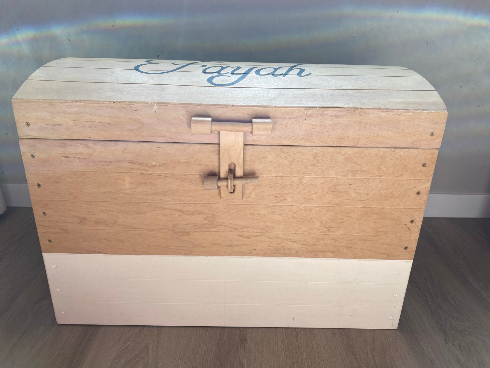 Houten speelgoedkist, Ophalen, 50 – 75, Gebruikt, Minder dan 50 cm