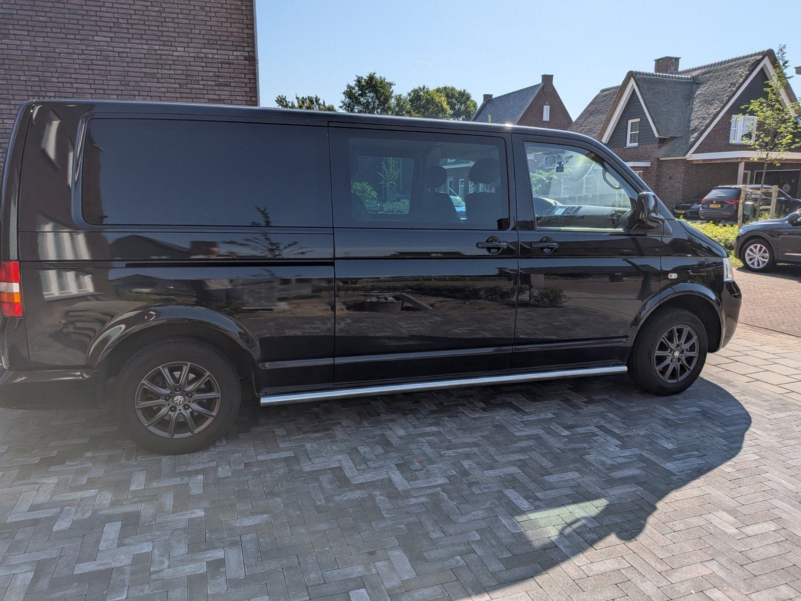 Volkswagen Transporter Bestel 2.5 TDI 128KW DC 2007 Zwart, Auto's, Voorwielaandrijving, Volkswagen, 2020 kg, Zwart