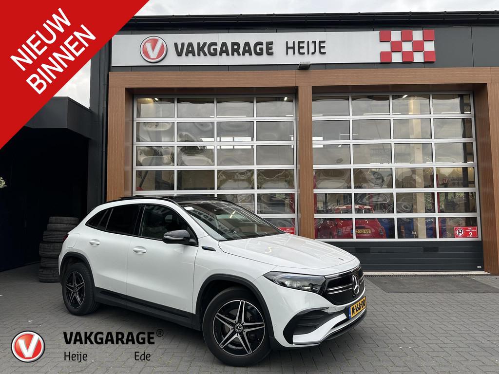 Mercedes-Benz EQA 250 Business Solution AMG 67 kWh | Panoram, Auto's, Gebruikt, 190 pk, Leder en Stof, Wit