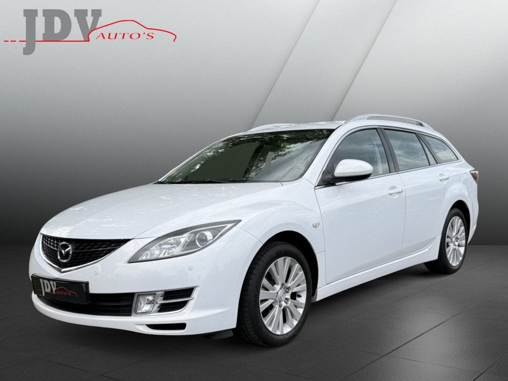 Mazda 6 Sportbreak 1.8 Exclusive airco trekhaak. (bj 2009), Auto's, Mazda, Elektrische ramen, Gebruikt, Zwart, 4 cilinders