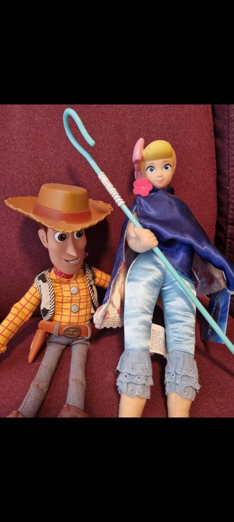 Woody & Bo peep Toy Story poppen, Ophalen of Verzenden, Overige figuren, Zo goed als nieuw, Knuffel