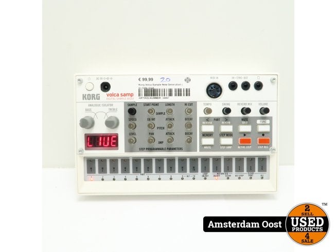 Korg Volca Sample 1st Gen | In nette staat, Muziek en Instrumenten, Synthesizers, Korg, Zo goed als nieuw, https://www.korg.com/nl/contact/