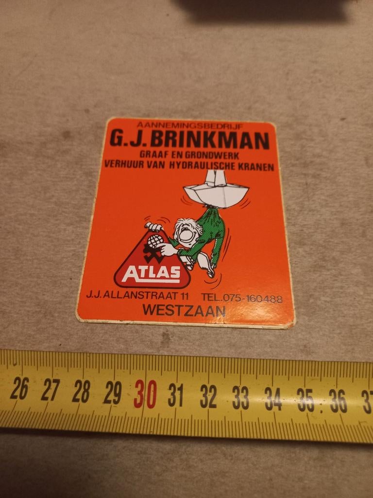 G j brinkman kranen atlas westzaan, Ophalen of Verzenden, Zo goed als nieuw