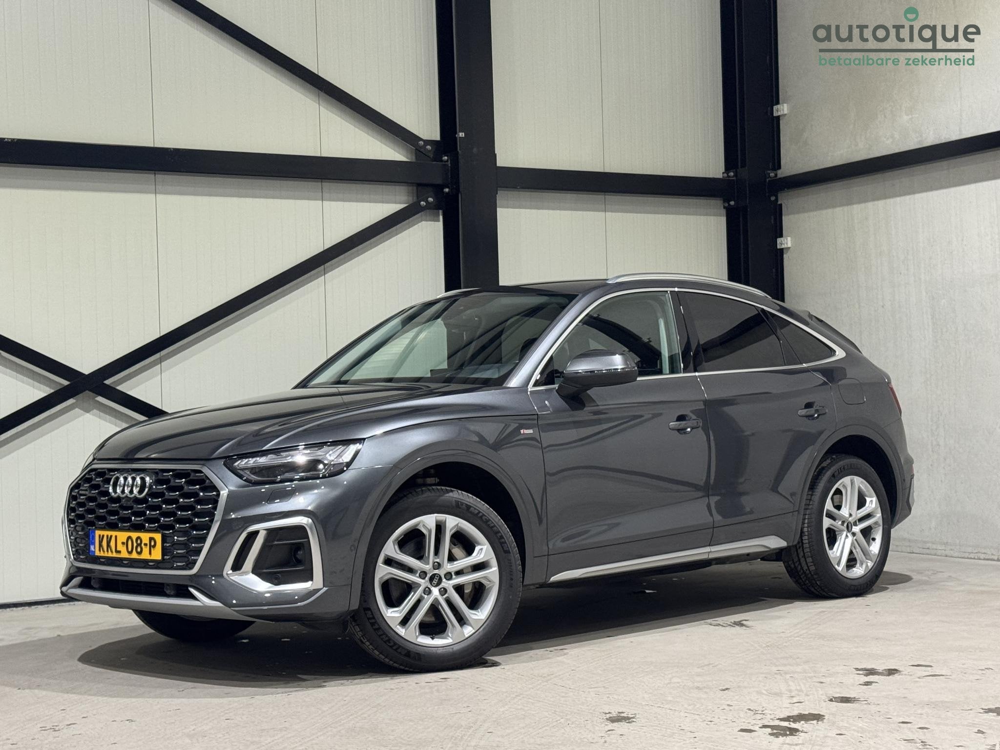 Audi Q5 Sportback 50 TFSI e S-Line | navi | leder | hud | 36, Auto's, Automaat, 14 kWh, Gebruikt, 4 cilinders