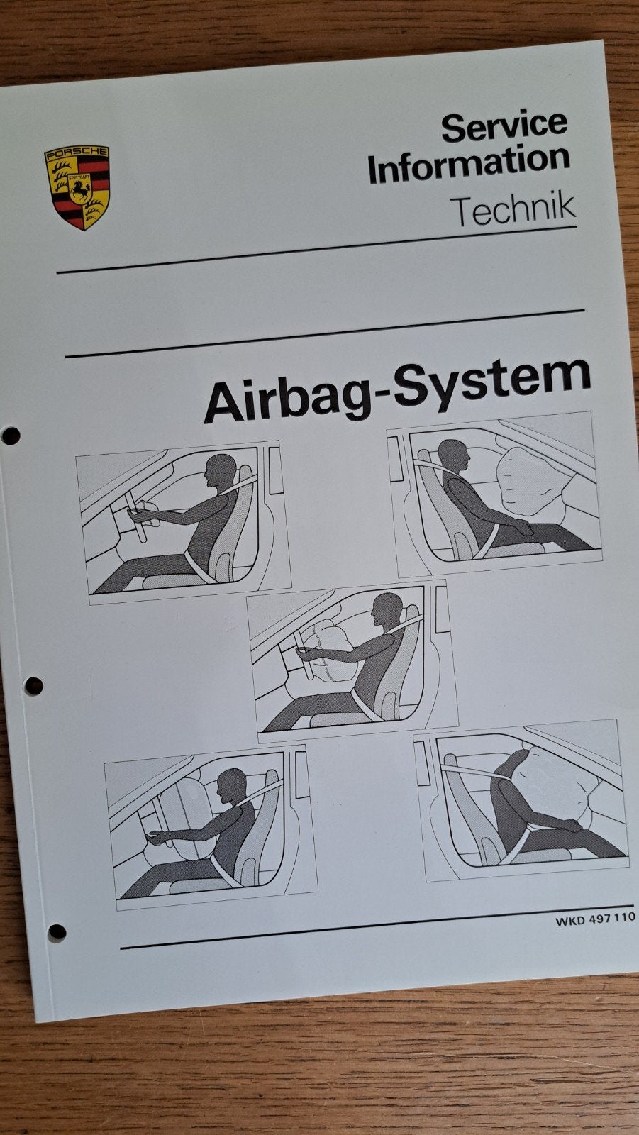 Porsche Service information Technik 911 964 944 928 airbag, Auto diversen, Handleidingen en Instructieboekjes, Ophalen of Verzenden