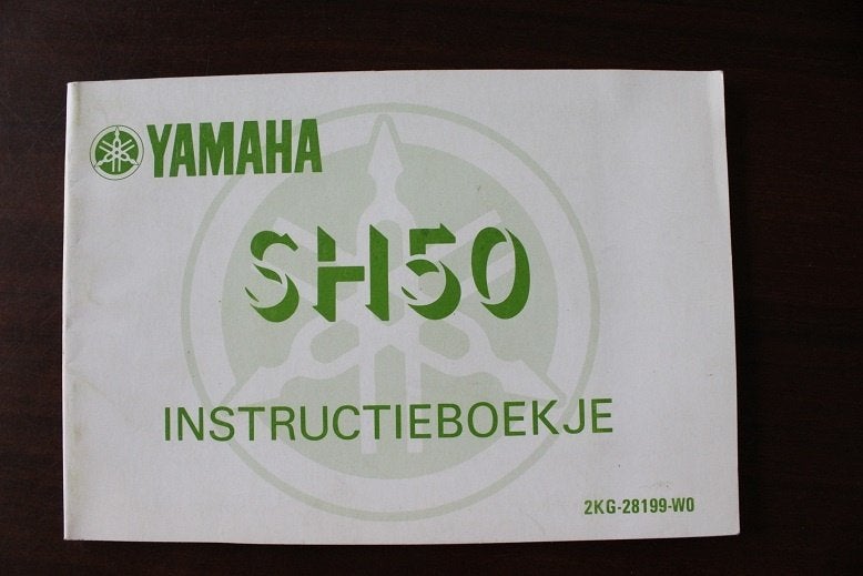 Yamaha SH50 1987 scooter instructie boekje, Ophalen of Verzenden