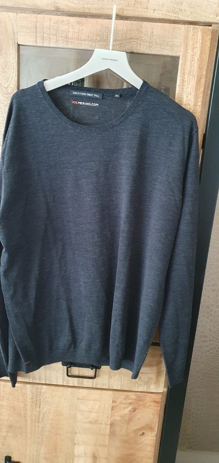 Joe merio dunne trui mt 4xl, Kleding | Heren, Grote Maten, Verzenden, Nieuw, Blauw, Trui of Vest