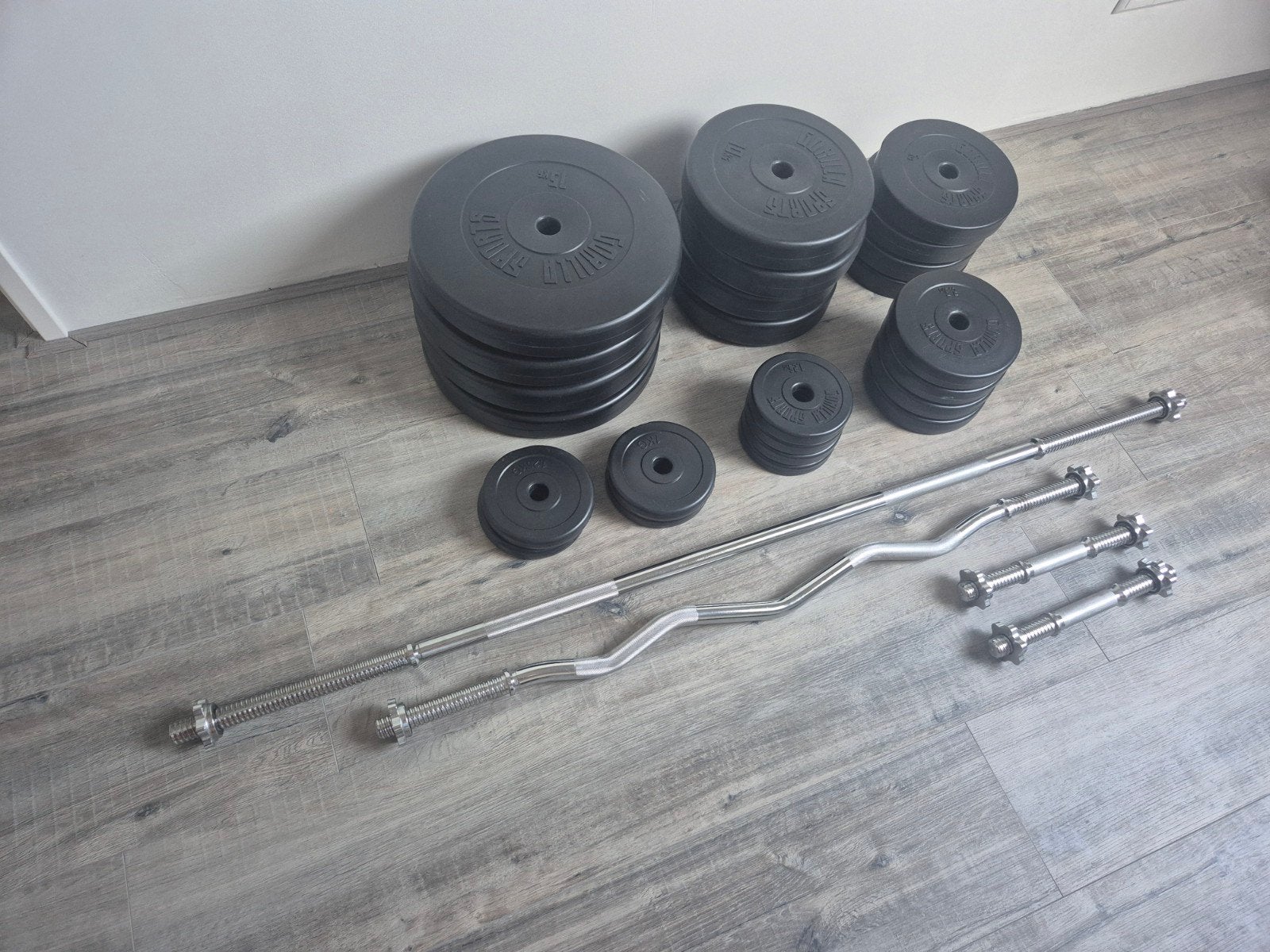 Halter gewichten set, Ophalen of Verzenden, Zo goed als nieuw, Benen, Halterset