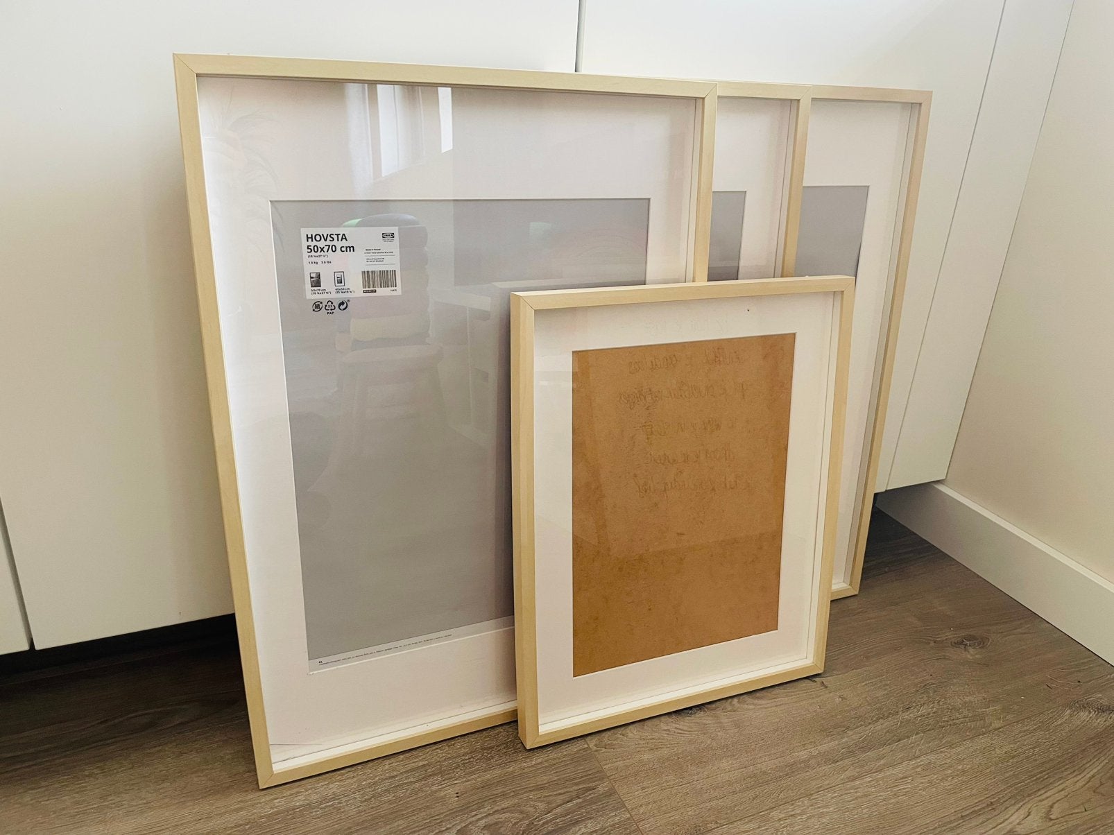 Hovsta Ikea - schilderijlijsten / fotolijsten, Ophalen, Hout, Wit