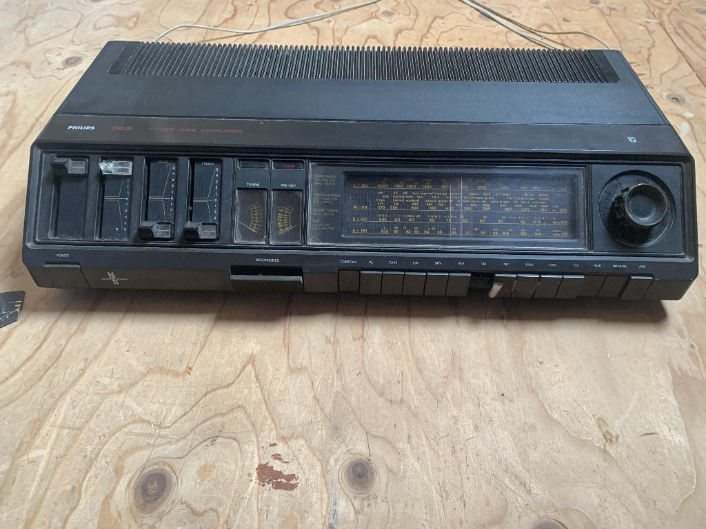 Philips 743 MFB receiver, Gebruikt, Ophalen, Overige merken, Minder dan 60 watt