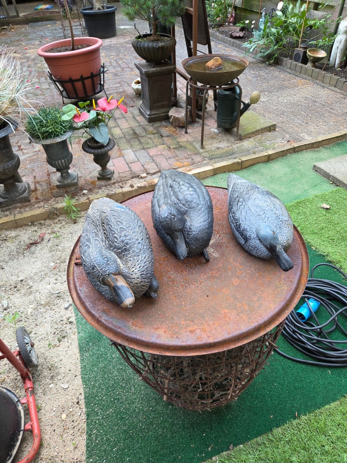 3 kunststof lokeenden., Tuin en Terras, Ophalen of Verzenden, Kunststof, Overige typen