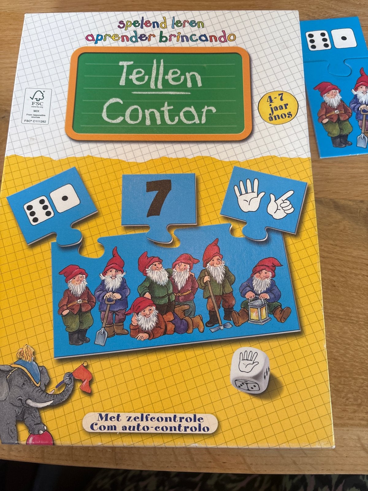 Spelend Leren: Tellen - Educatief Puzzelspel 4-7 jaar, Ophalen of Verzenden, Gebruikt, Puzzelen