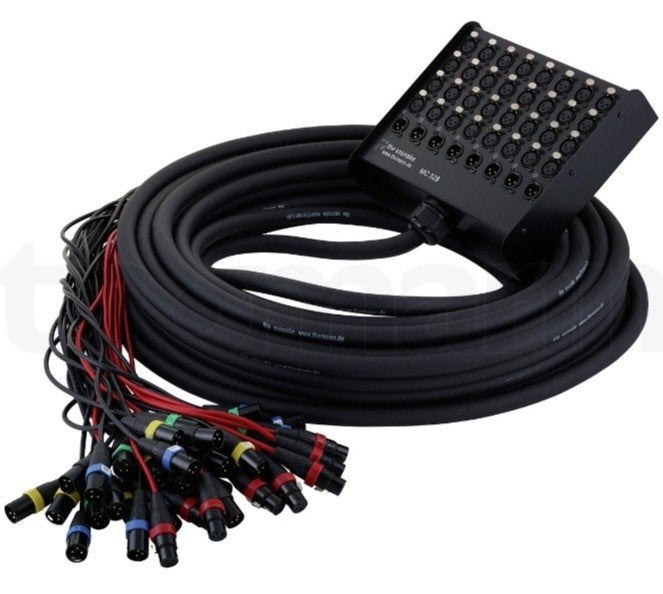 Multikabel 30 meter, Muziek en Instrumenten, Kabels en Stekkers, Ophalen of Verzenden, Zo goed als nieuw, Apparatuur