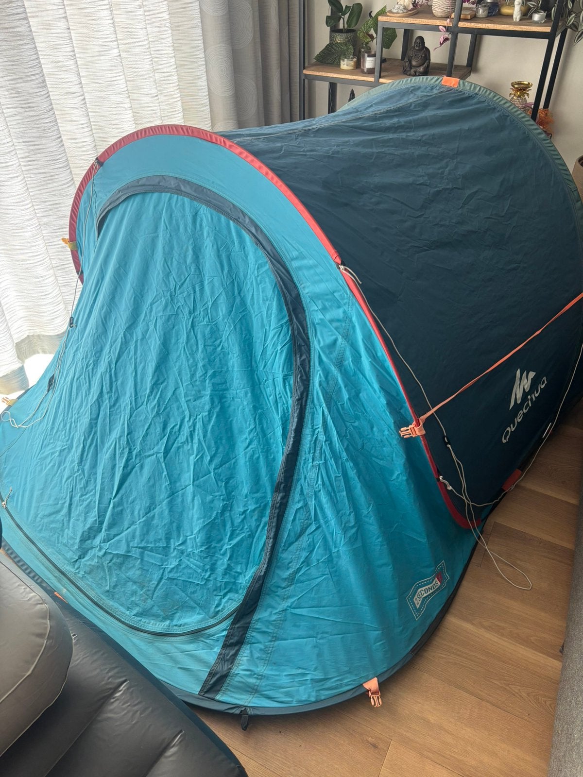 Quechua 2 Seconds 2-persoons pop-up tent, Caravans en Kamperen, Ophalen, Gebruikt, Tot en met 2