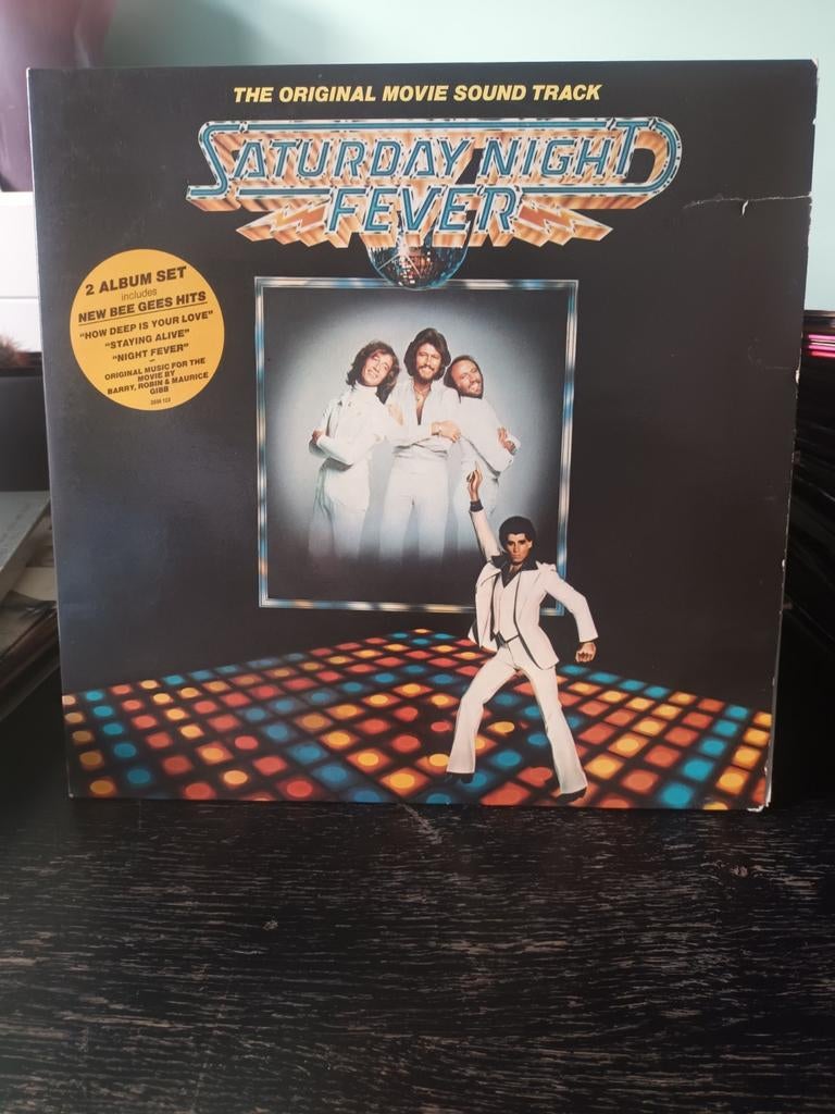 Vinyl Soundtrack Saturday Night Fever 2LP, Cd's en Dvd's, Vinyl | Filmmuziek en Soundtracks, Ophalen of Verzenden, Gebruikt