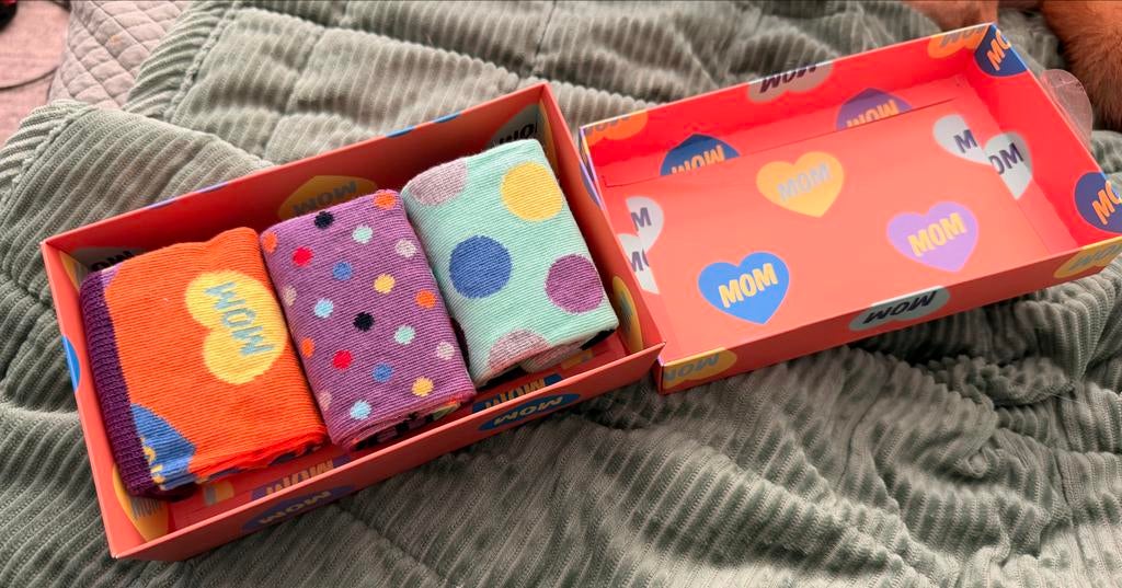 Happy Socks Giftbox “I Love You Mom” (maat 36–40) – Nieuw, Overige kleuren, Nieuw, Maat 39 t/m 42, Ophalen