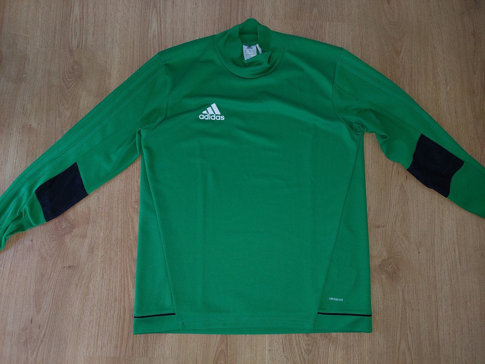 Adidas trainingstrui groen/zwart climacool mt.M  ZGAN!, Kleding | Heren, Maat 48/50 (M), Ophalen of Verzenden, Zo goed als nieuw
