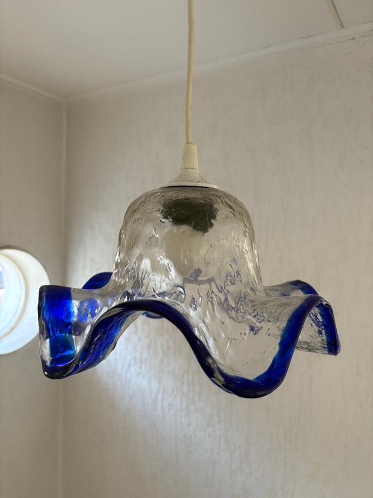Murano zakdoek lamp, Italiaans design, jaren '70, Ophalen of Verzenden