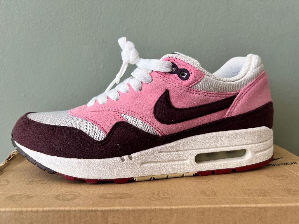 Nike Air Max 1 Pink Cooler EU37.5 OG Box Zeldzaam, Ophalen of Verzenden, Roze, Nike air max, Sneakers of Gympen