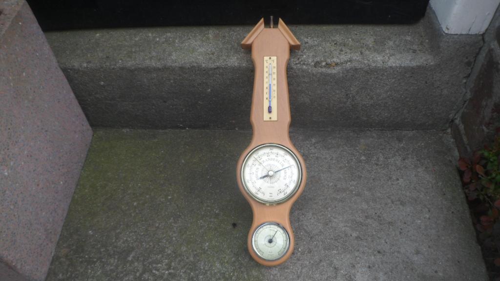 Vintage weerstation Barometer Thermometer Hygrometer, Ophalen of Verzenden, Gebruikt, Weerstation