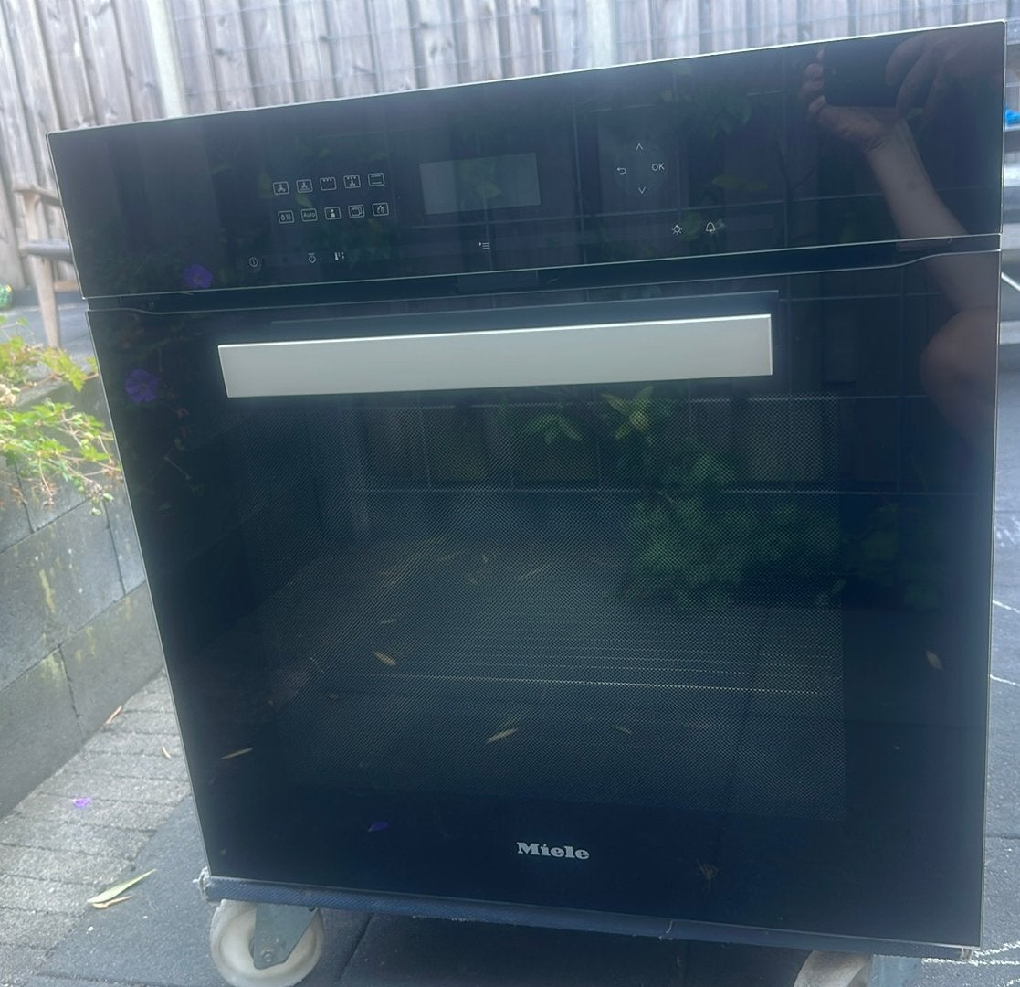 Miele inbouw oven H6461BP zeer goede staat, Ophalen, Gebruikt, Inbouw, 55 tot 60 cm