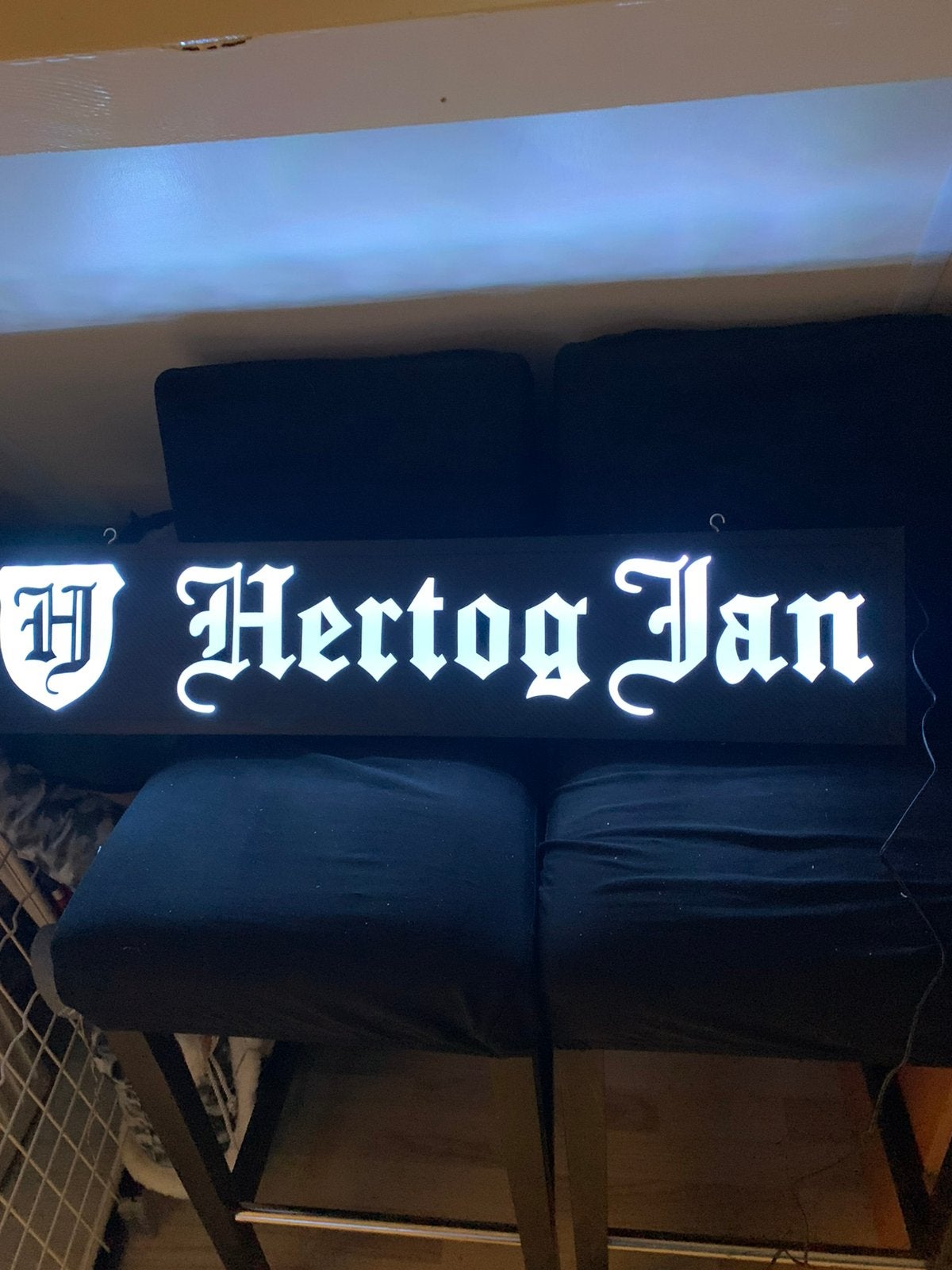 Hertog jan verlichting, Ophalen of Verzenden, Zo goed als nieuw, Reclamebord, Plaat of Schild, Hertog Jan