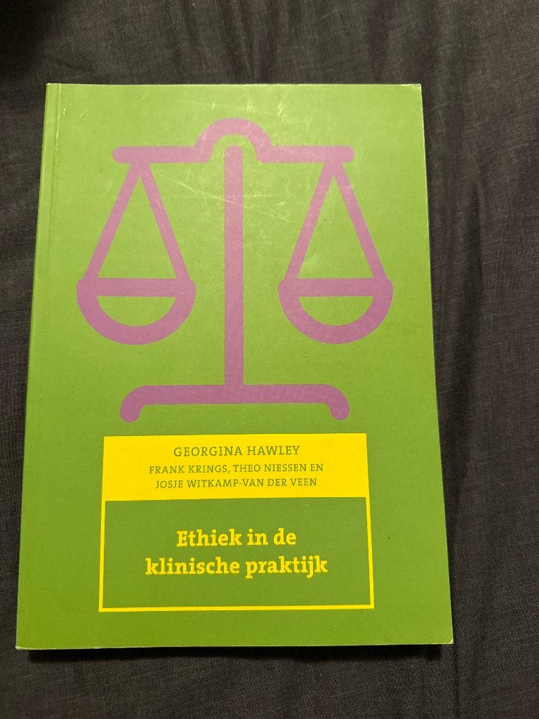 Ethiek in de klinische praktijk, Pearson, Zo goed als nieuw, Beta, HBO