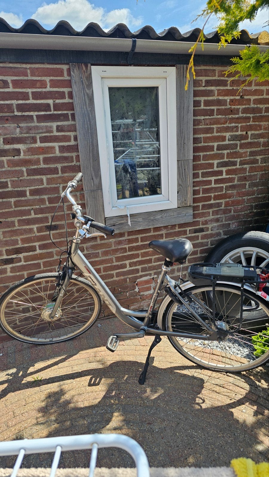 Giant elektrische fiets – defecte accu en rem, Ophalen