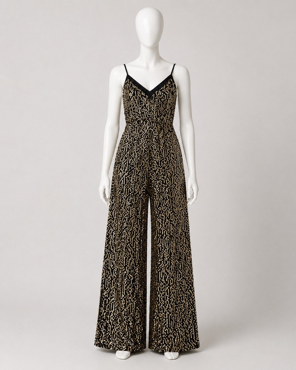 Gouden glitter jumpsuit, feestelijke outfit, Kleding | Dames, Zwart, Maat 42/44 (L), Nieuw, Ophalen of Verzenden