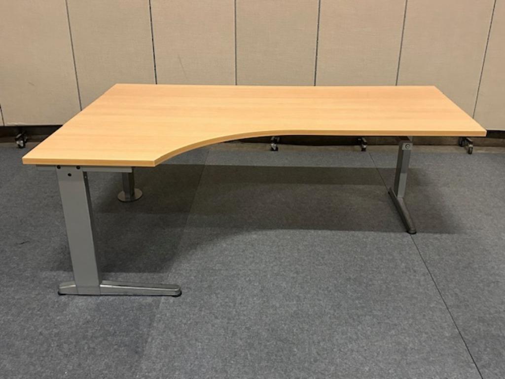 Hoekbureau met slinger 18080/120xH64-84 cm, 20 stuks, Huis en Inrichting, Bureaus, Verzenden, In hoogte verstelbaar, Gebruikt