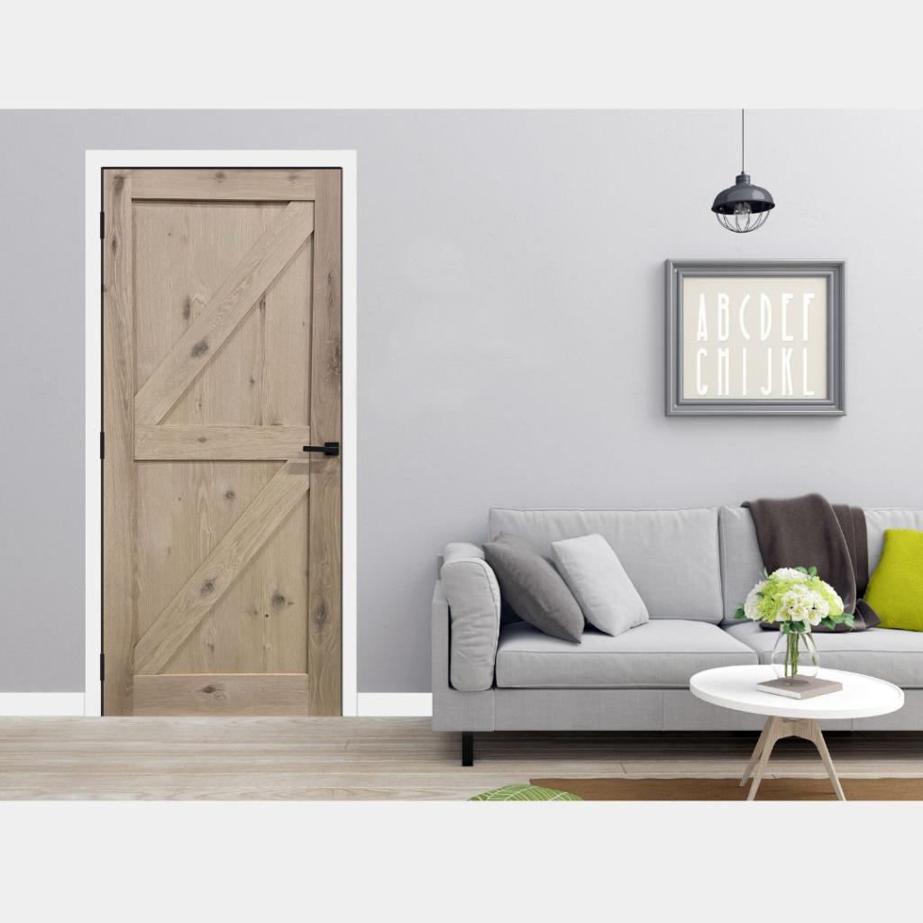 Eiken binnendeur | deur | binnendeur | barndeur | eiken deur, Ophalen, 80 tot 100 cm, Binnendeur, Nieuw