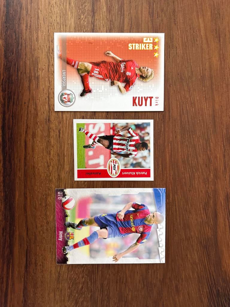 Collectie Voetbal Spelerskaarten - Kuyt, Kluivert, Henry, Ophalen of Verzenden, Zo goed als nieuw, Stickers en Plaatjes