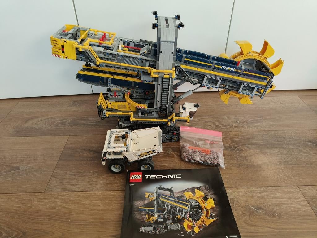 Lego Technic 42055 bucket wheel excavator, bagger, Kinderen en Baby's, Speelgoed | Duplo en Lego, Ophalen of Verzenden, Gebruikt