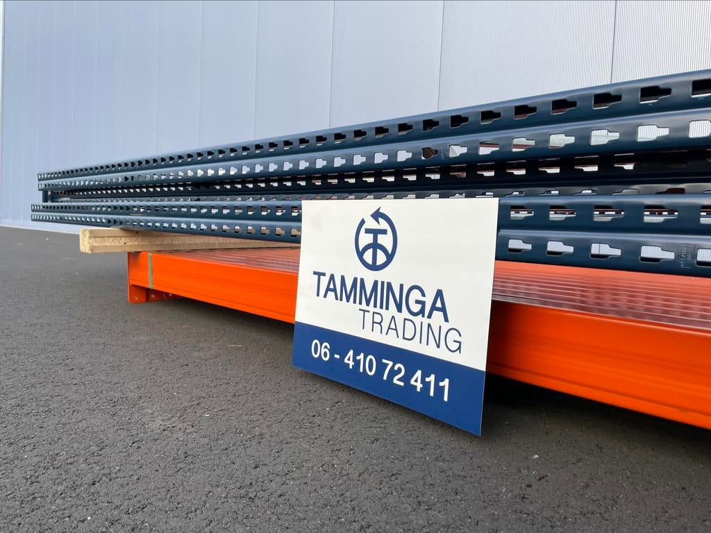 6.10 meter palletstelling. 4 meter hoog. 12 liggers 3000 kg, Zakelijke goederen, Kantoor en Winkelinrichting | Magazijn, Stelling en Opslag