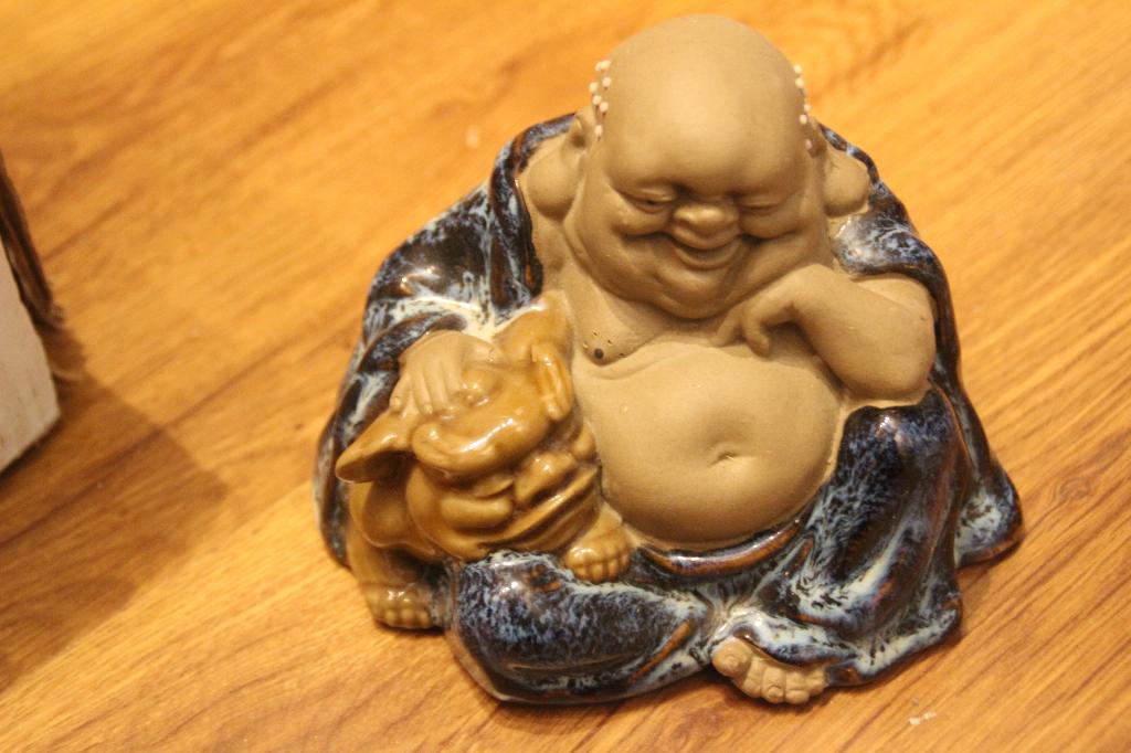 buddha met beest, Ophalen of Verzenden, Gebruikt, Religie