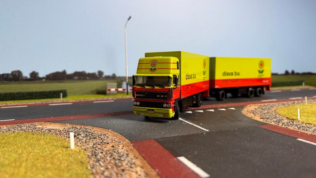 Tekno DAF 2800 Topsleeper 4x2 bakwagen 3-as ahw Disva 1:50, Hobby en Vrije tijd, Modelauto's | 1:50, Ophalen of Verzenden, Nieuw
