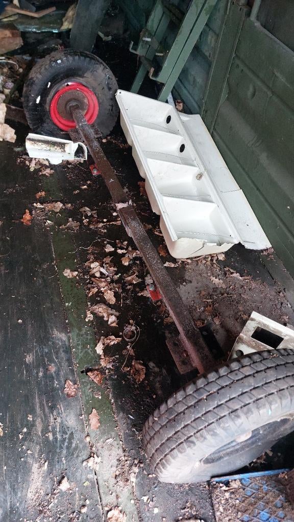 Losse aanhanger staancaraven as met wielen, Ophalen of Verzenden