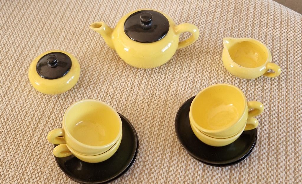 Antiek kinder ontbijt servies, Antiek en Kunst, Ophalen of Verzenden