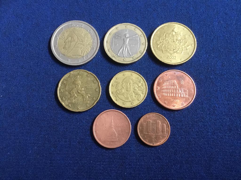 Euromunten Italië uit 2002., Postzegels en Munten, Munten | Europa | Euromunten, Ophalen of Verzenden, Italië, Setje